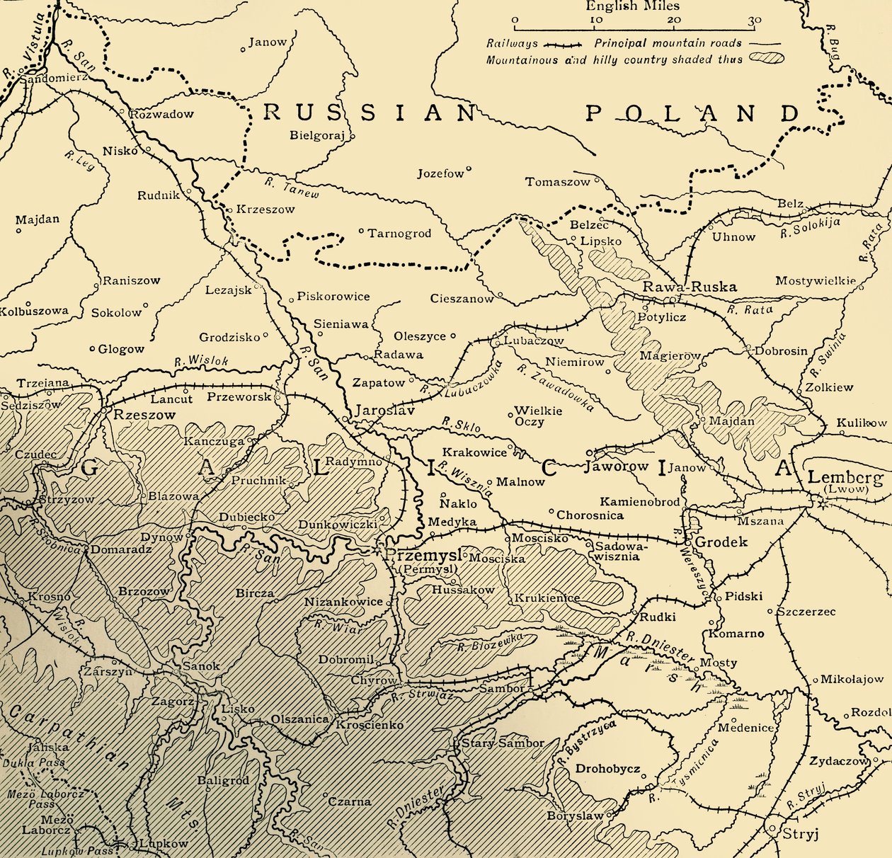 La campaña de Galicia, Primera Guerra Mundial, c1915, c1920 de Unbekannt