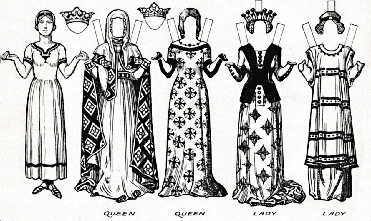 La Galería del Traje Británico: Vestido usado en el reinado del primer Eduardo, c. 1934 de Unbekannt