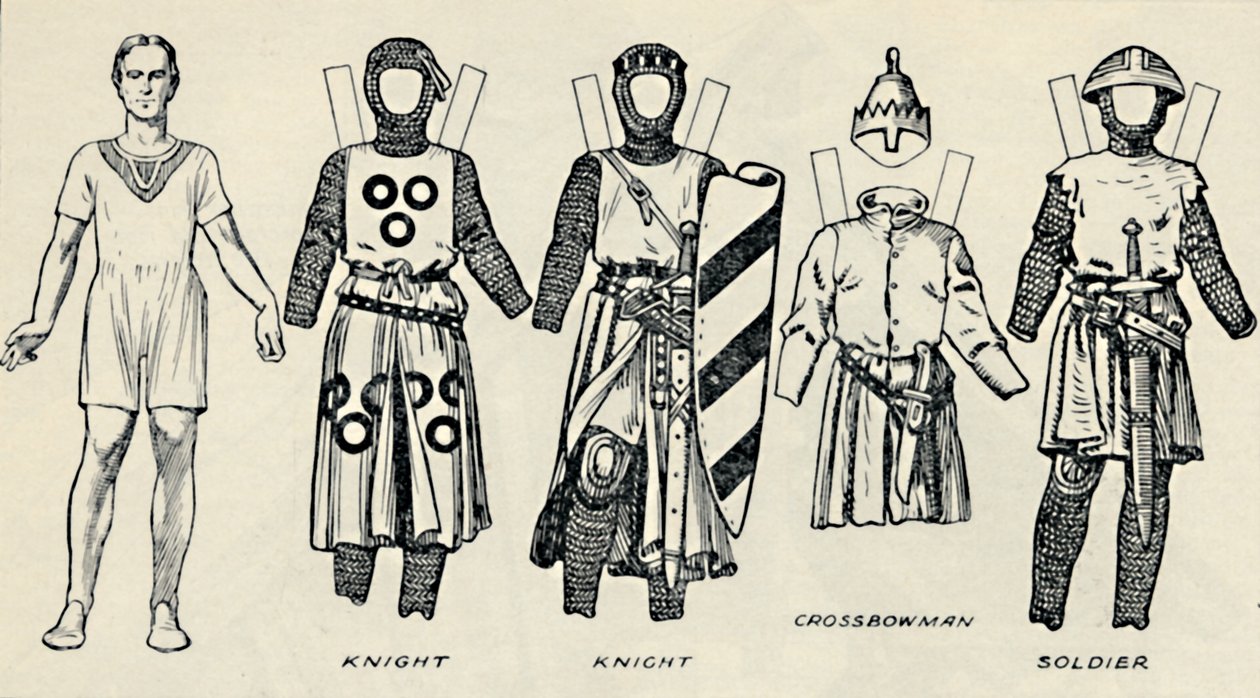 La Galería del Traje Británico: Cómo vestían los ingleses en la época del Rey Juan, c1934 de Unbekannt