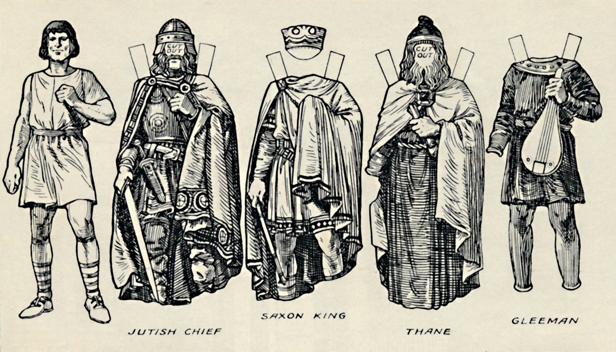 La Galería del Traje Británico: Cómo Vestía la Gente en Tiempos Anglo-Sajones, c1934 de Unbekannt