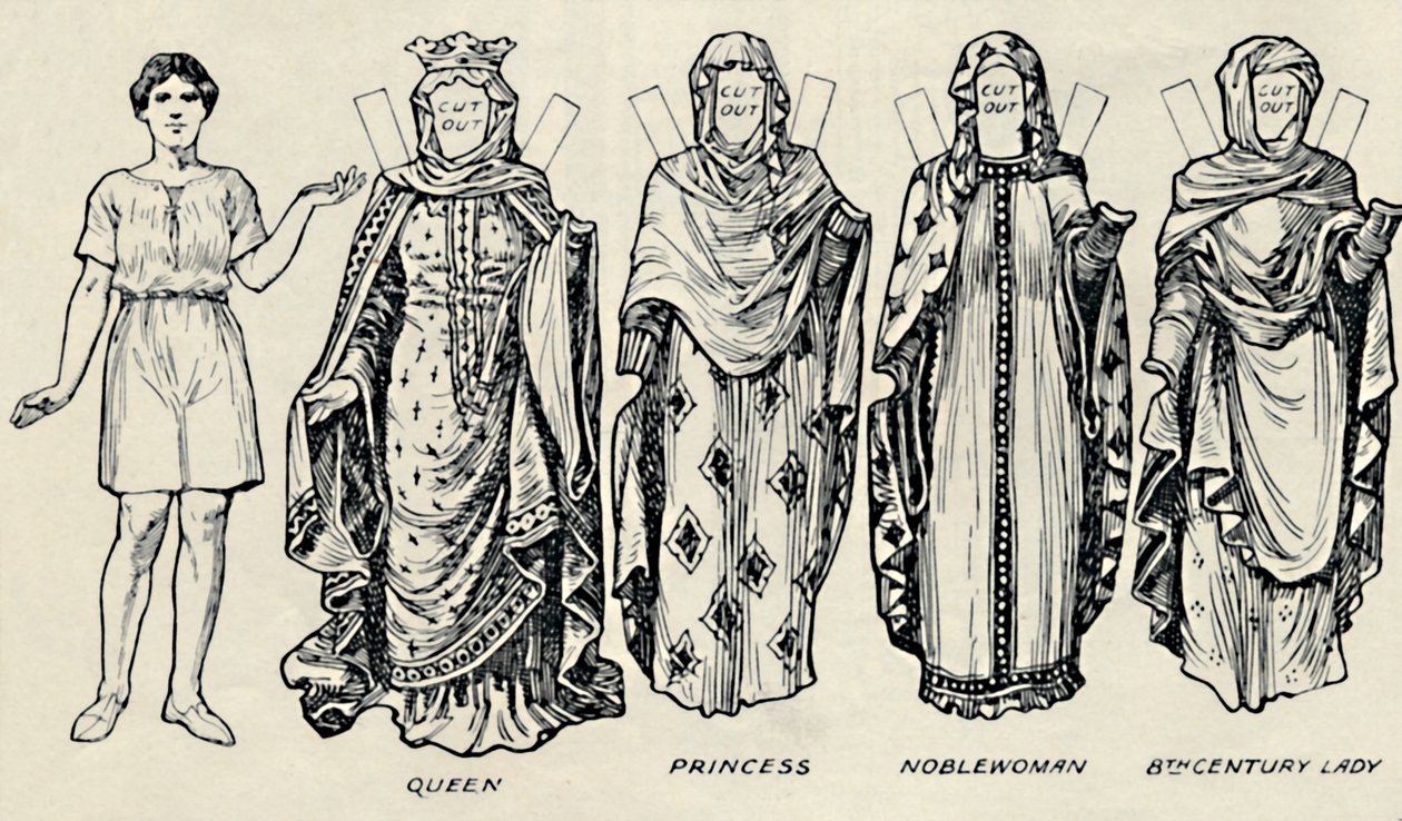 La Galería del Traje Británico: Cómo vestía la gente en tiempos anglosajones, c1934 de Unbekannt