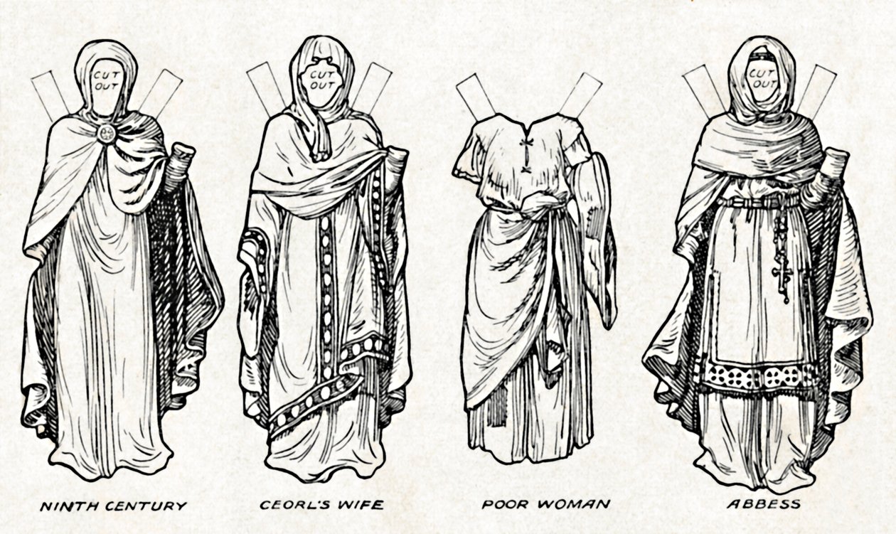 La Galería del Traje Británico: Cómo se Vestía la Gente en Tiempos Anglo-Sajones, c1934 de Unbekannt