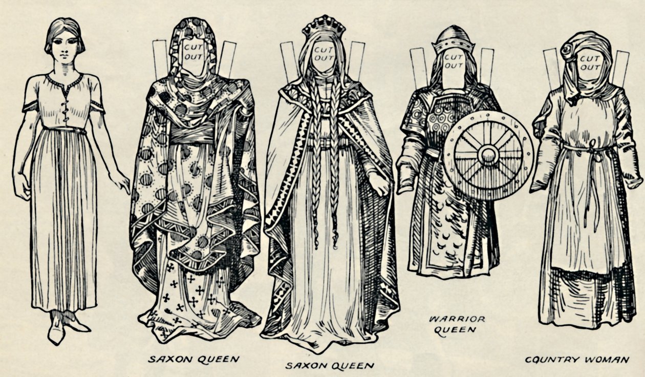 La Galería del Traje Británico: El vestido de los daneses y los anglosajones tardíos de Unbekannt