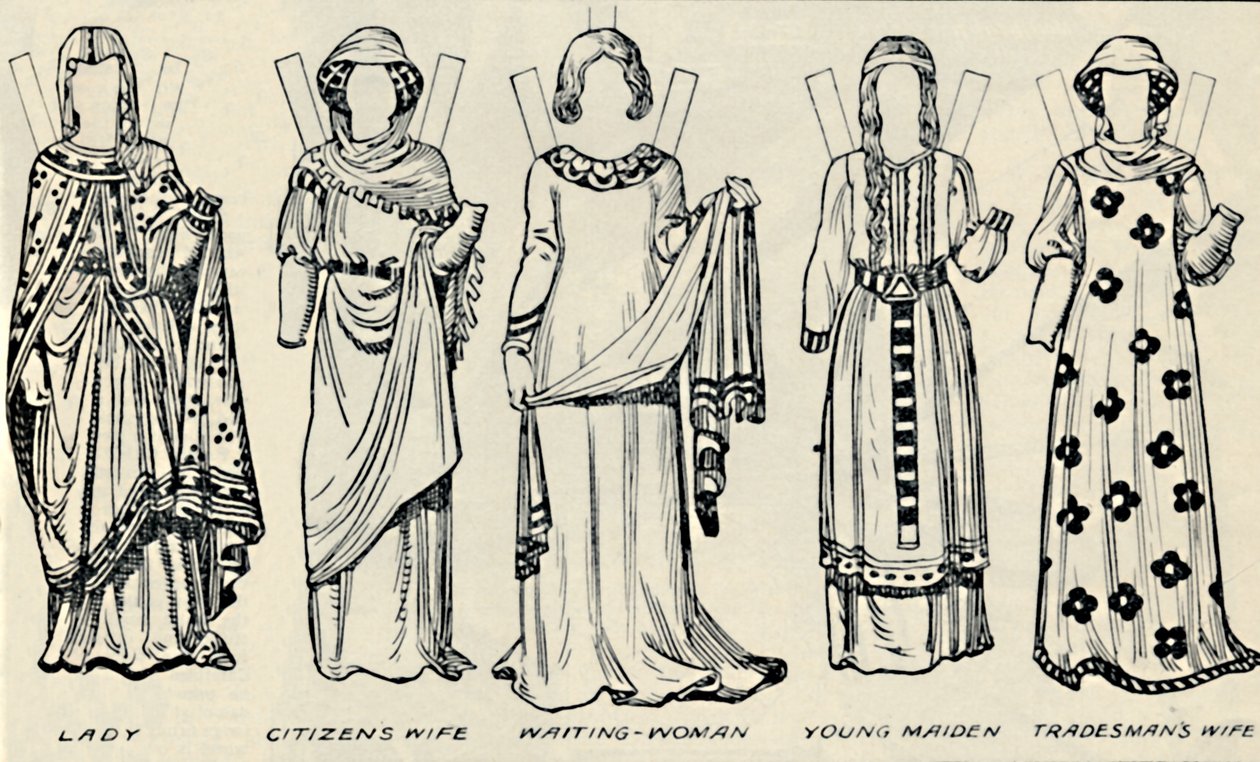 La galería del traje británico: Lo que hombres y mujeres vestían en la época de Enrique III de Unbekannt