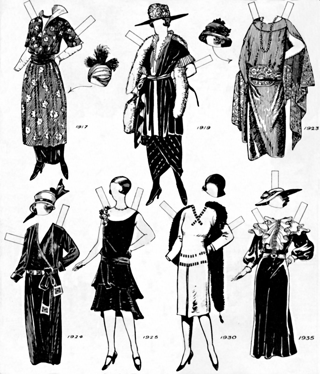 La galería del traje histórico: vestidos usados durante el siglo XX, c1934 de Unbekannt
