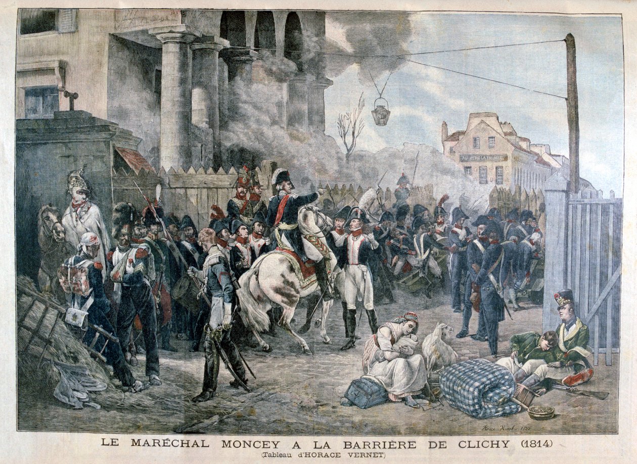 La Puerta de Clichy durante la Defensa de París, 30 de marzo de 1814, 1904 de Unbekannt