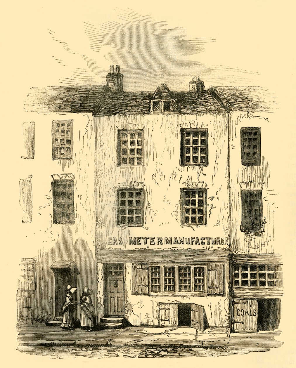La casa de los fantasmas en Cock Lane, c1872 de Unbekannt