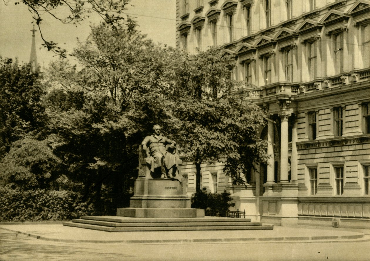El Monumento a Goethe, Viena, Austria, c1935 de Unbekannt