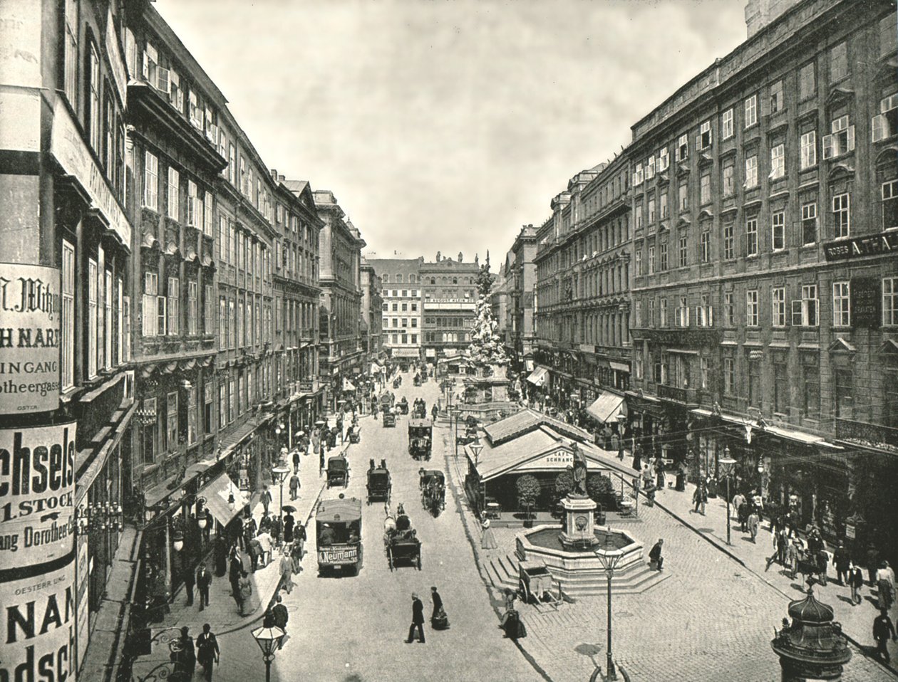 El Graben, Viena, Austria, 1895 de Unbekannt