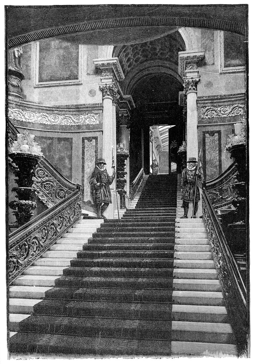 La Gran Escalera, Palacio de Buckingham, Londres de Unbekannt