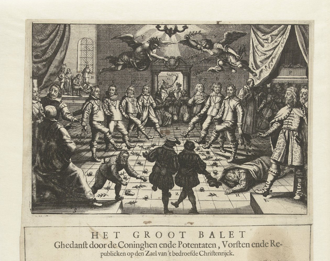 El Gran Ballet de la Guerra Europea, c. 1643 de Unbekannt