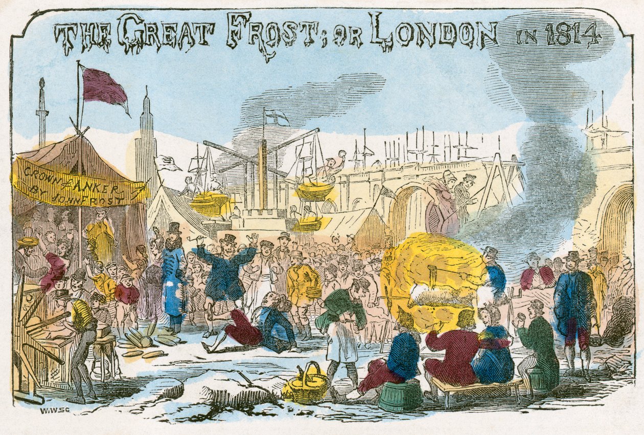 La Gran Helada, o Londres en 1814, 1814 de Unbekannt