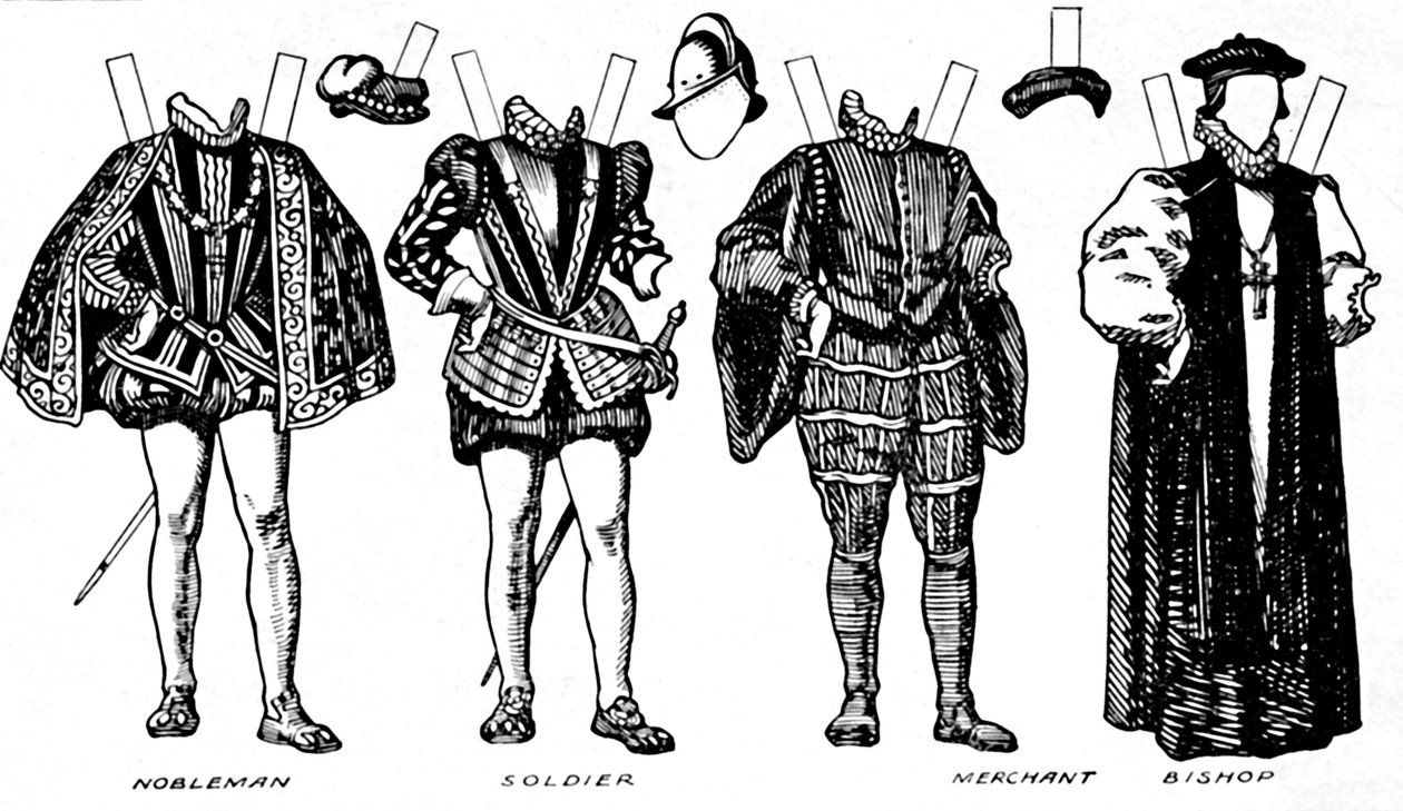 La Gran Galería del Traje: Vestidos variados usados en los días de Isabel de Unbekannt