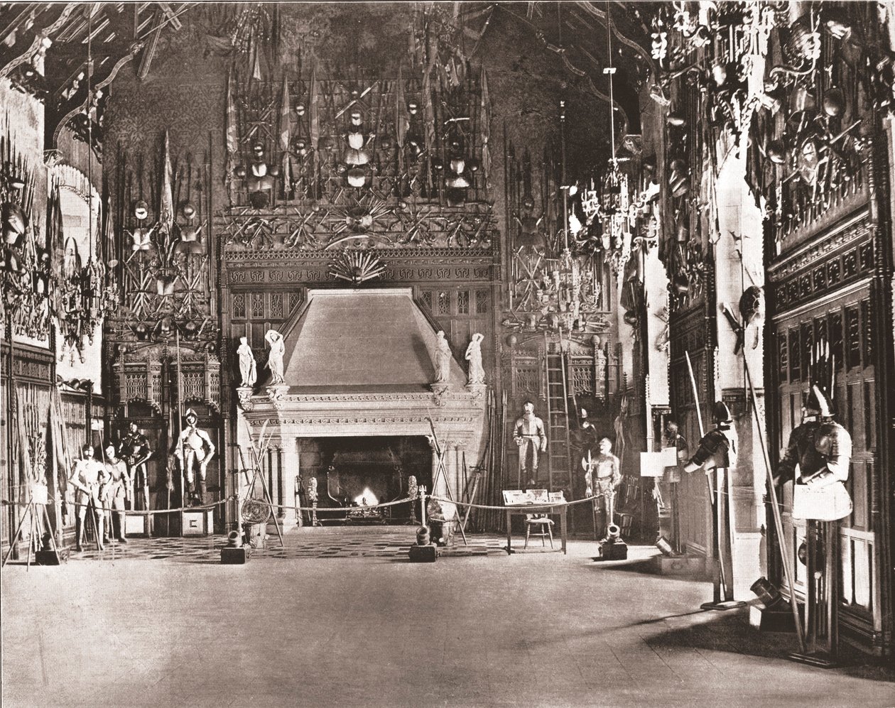 El Gran Salón, Castillo de Edimburgo, Edimburgo, Escocia, 1894 de Unbekannt
