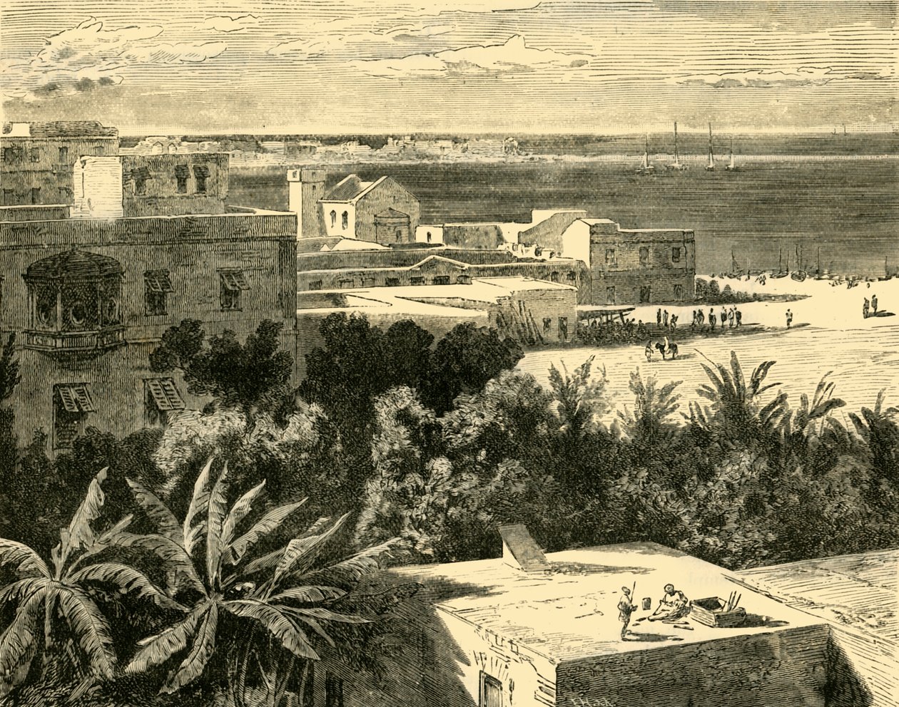 El Gran Puerto de Alejandría, 1890 de Unbekannt