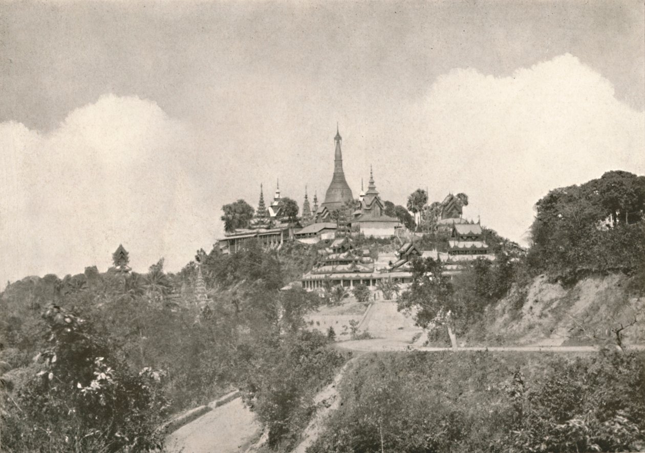 La Gran Pagoda, Moulmein, 1900 de Unbekannt