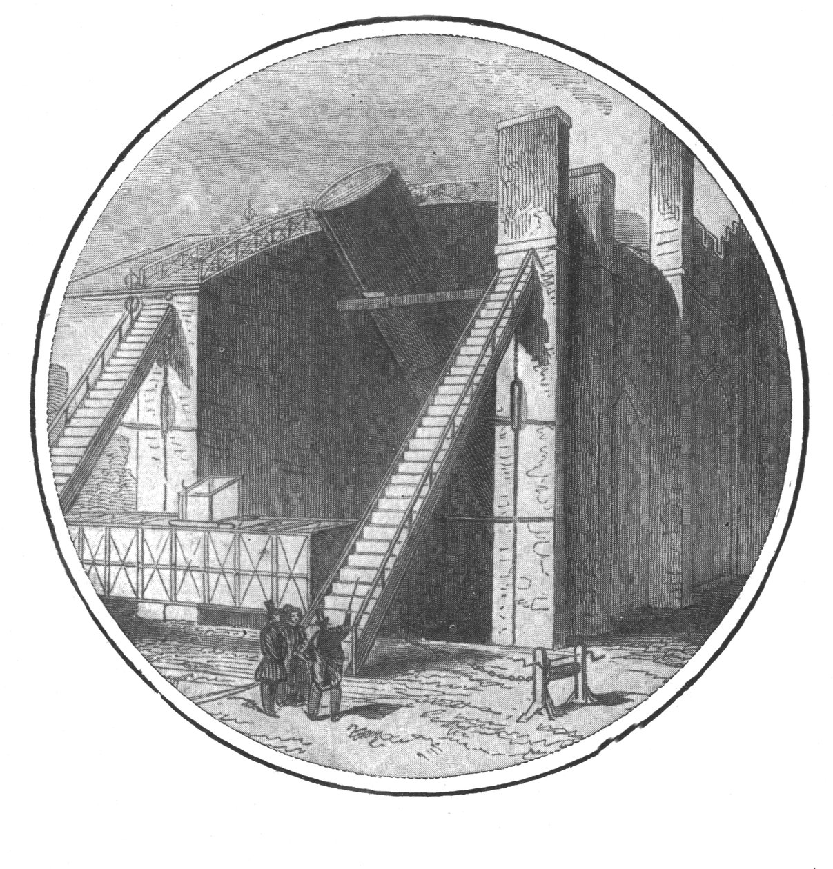 El gran telescopio construido por Lord Rosse, 1828-1845, 1901 de Unbekannt