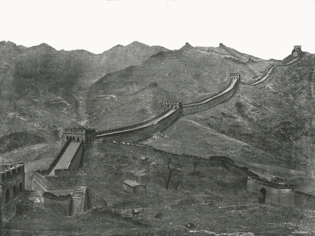 La Gran Muralla, Pekín, China, 1895 de Unbekannt
