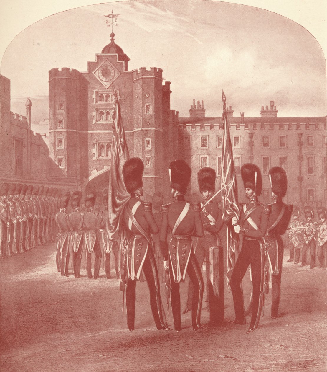 Los Guardias Granaderos en el Palacio de St. James, 1909 de Unbekannt
