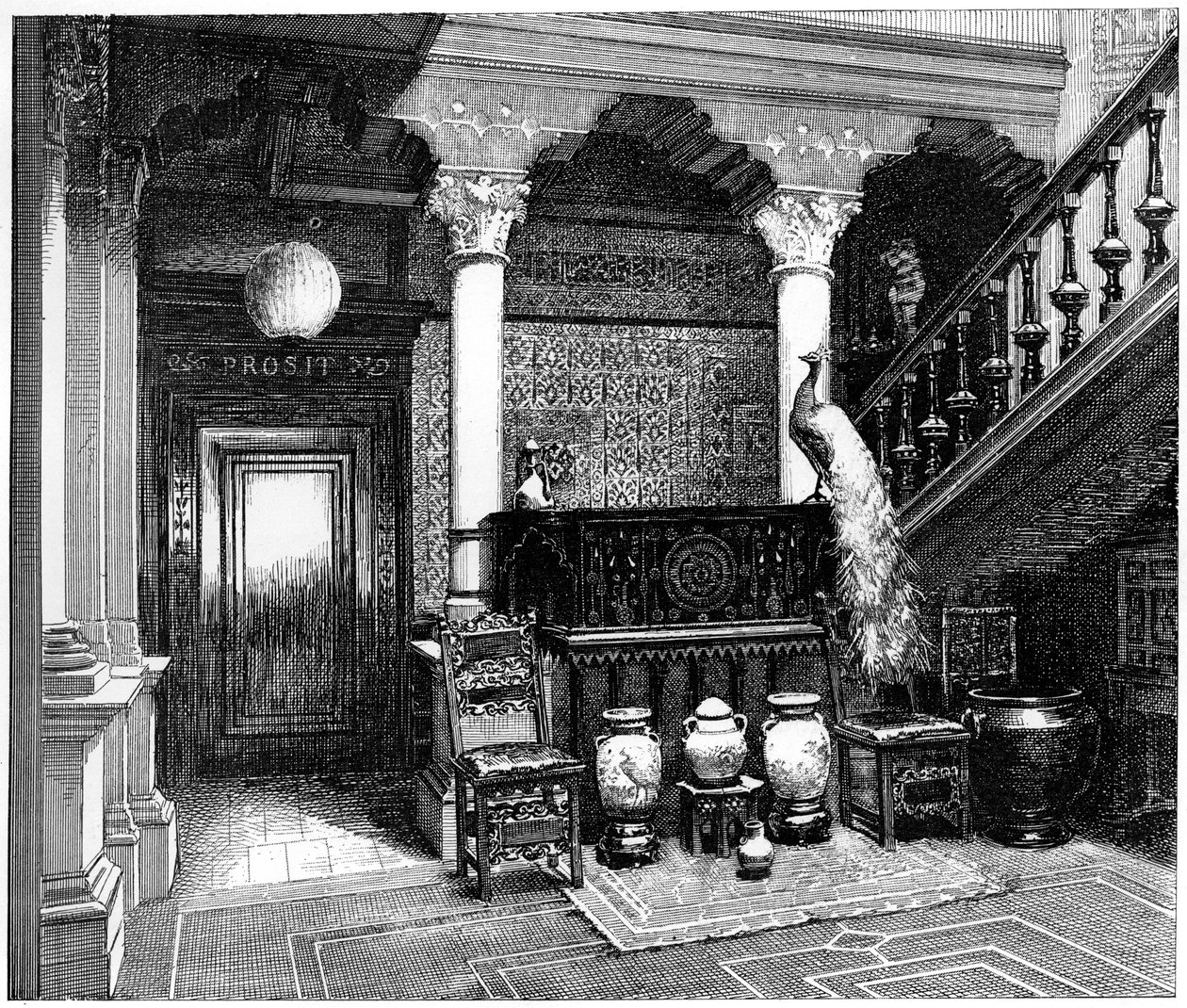 El Salón, c. 1880-1882 de Unbekannt