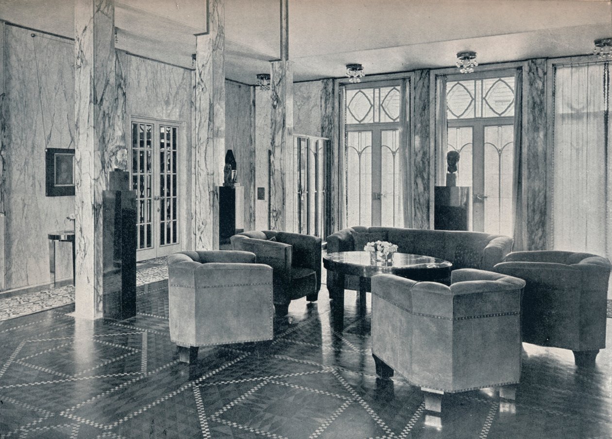 El Salón del Palacio Stoclet, Bruselas, Bélgica, c1914 de Unbekannt
