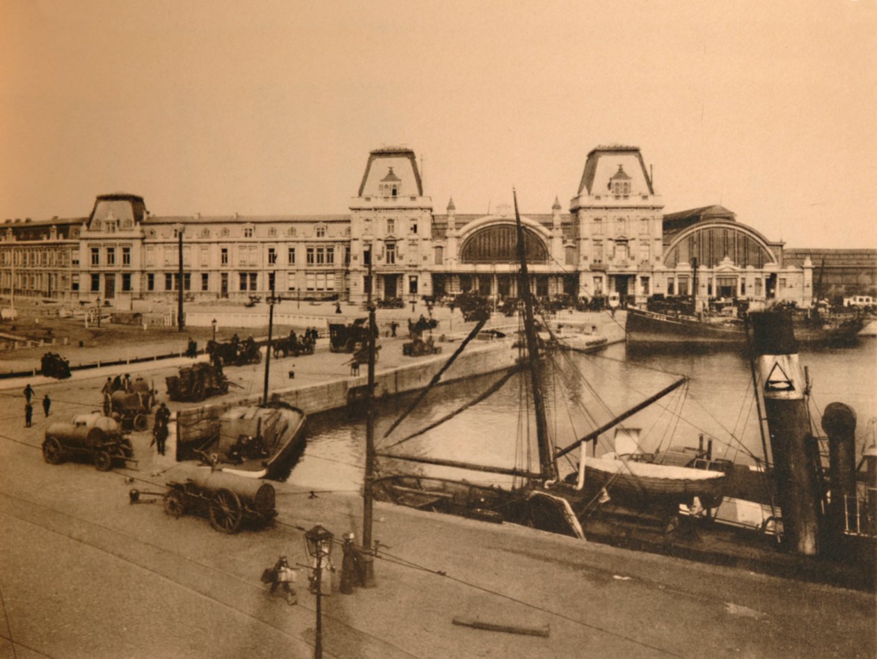 La estación del puerto, c1928 de Unbekannt