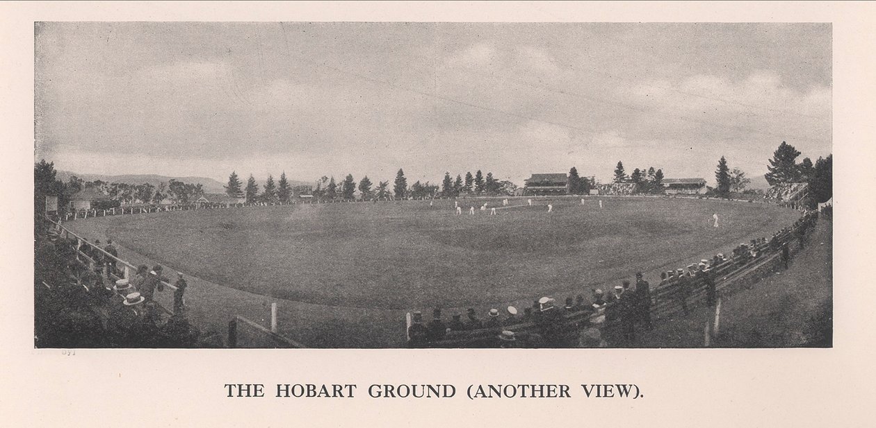 El campo de cricket de Hobart, Tasmania, Australia, 1912 de Unbekannt