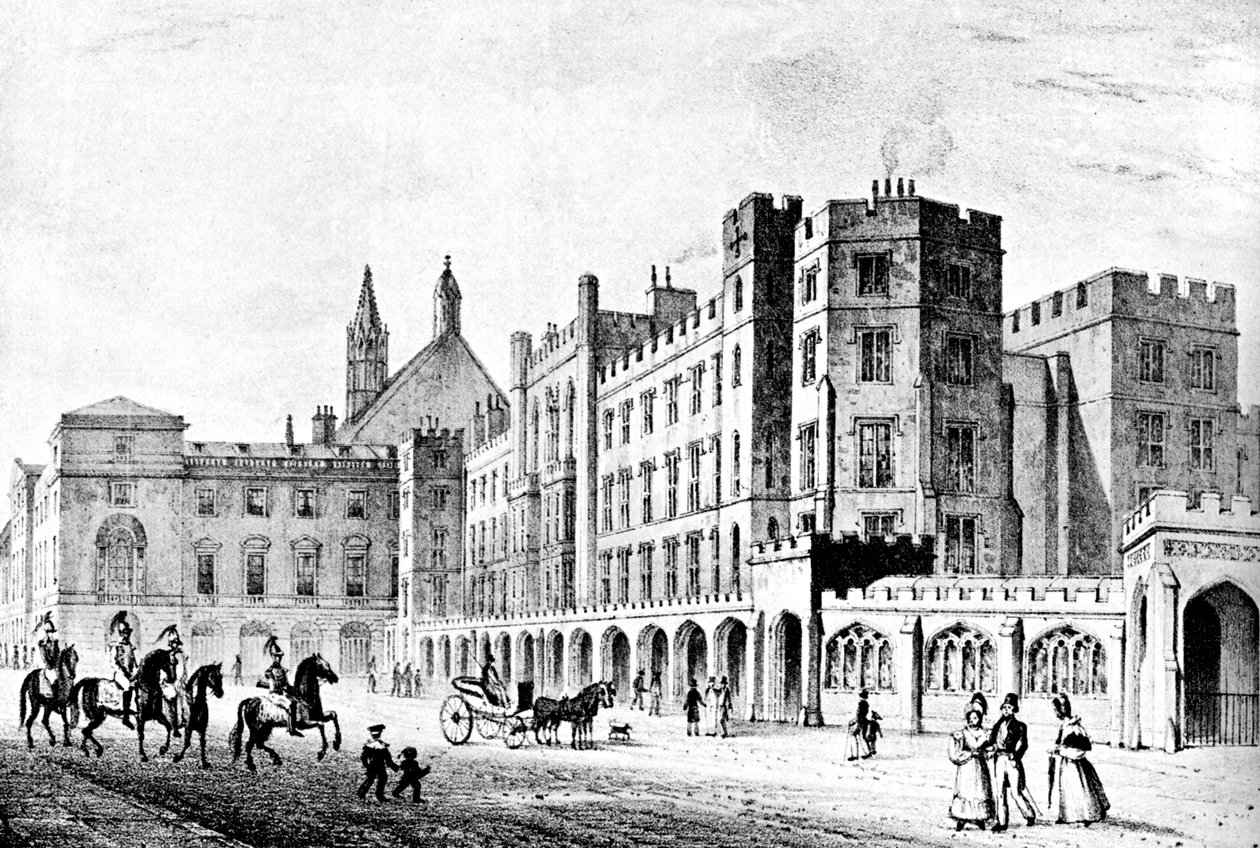 La Cámara de los Lores y la Cámara de los Comunes, Westminster, principios del siglo XIX (c. 1905) de Unbekannt