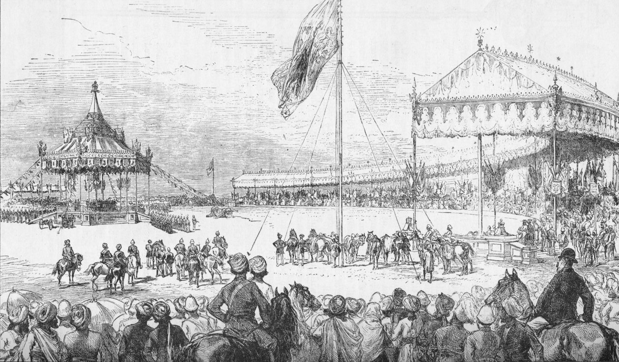 El Durbar Imperial en Delhi, India, el 1 de enero de 1877, 1908 de Unbekannt