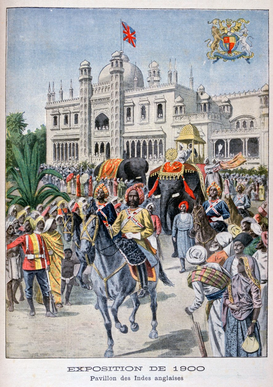 El pabellón indio en la Exposición Universal de 1900, París, 1900 de Unbekannt