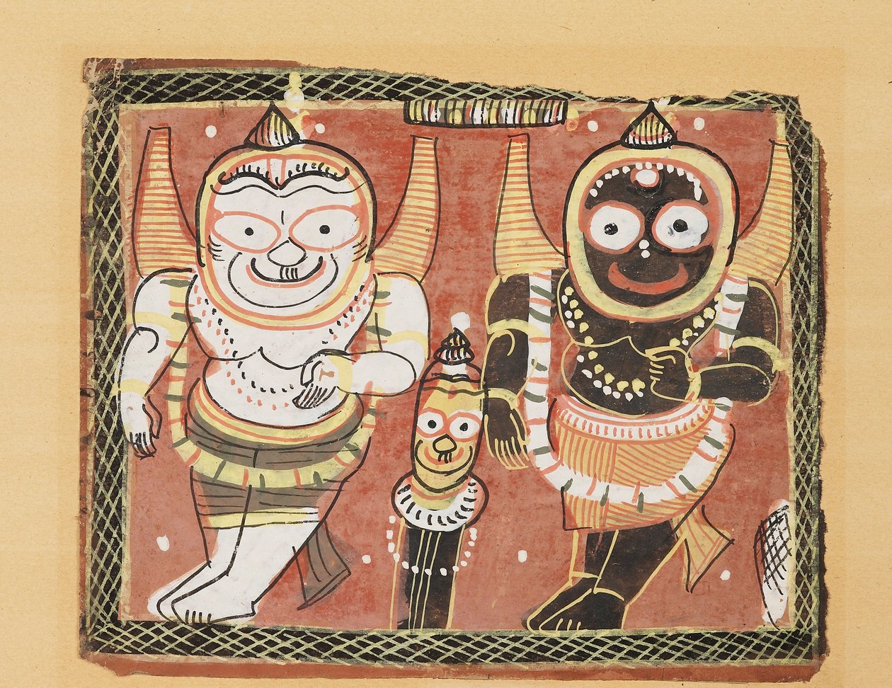 El trío Jagannatha, siglo XIX de Unbekannt