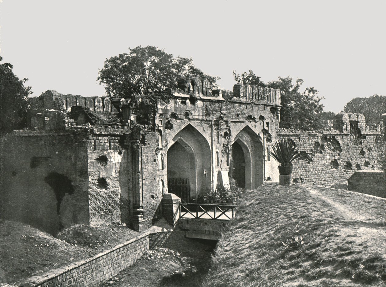 La Puerta de Cachemira, Delhi, India, 1895 de Unbekannt