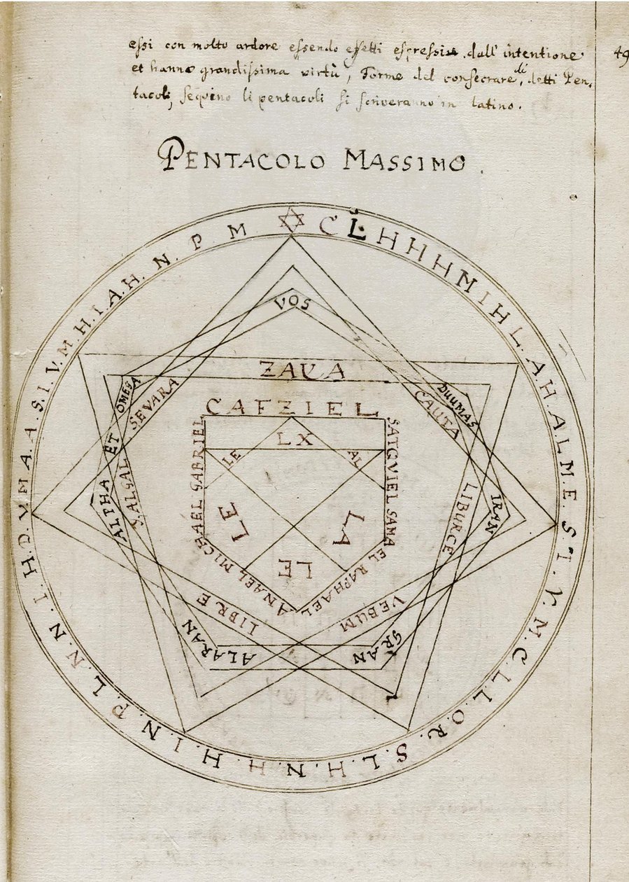 La Clave de Salomón Clavicula Salomonis, principios del siglo XVIII de Unbekannt