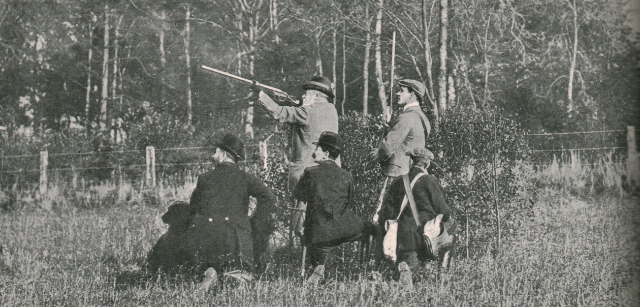 El rey disparando sobre las reservas de Sandringham, años 1900, 1910 de Unbekannt