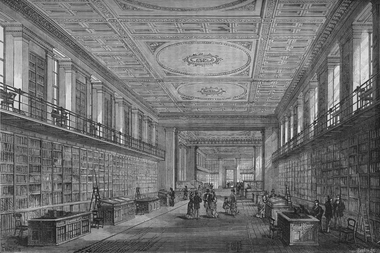 La Biblioteca del Rey, Londres, 1878 de Unbekannt