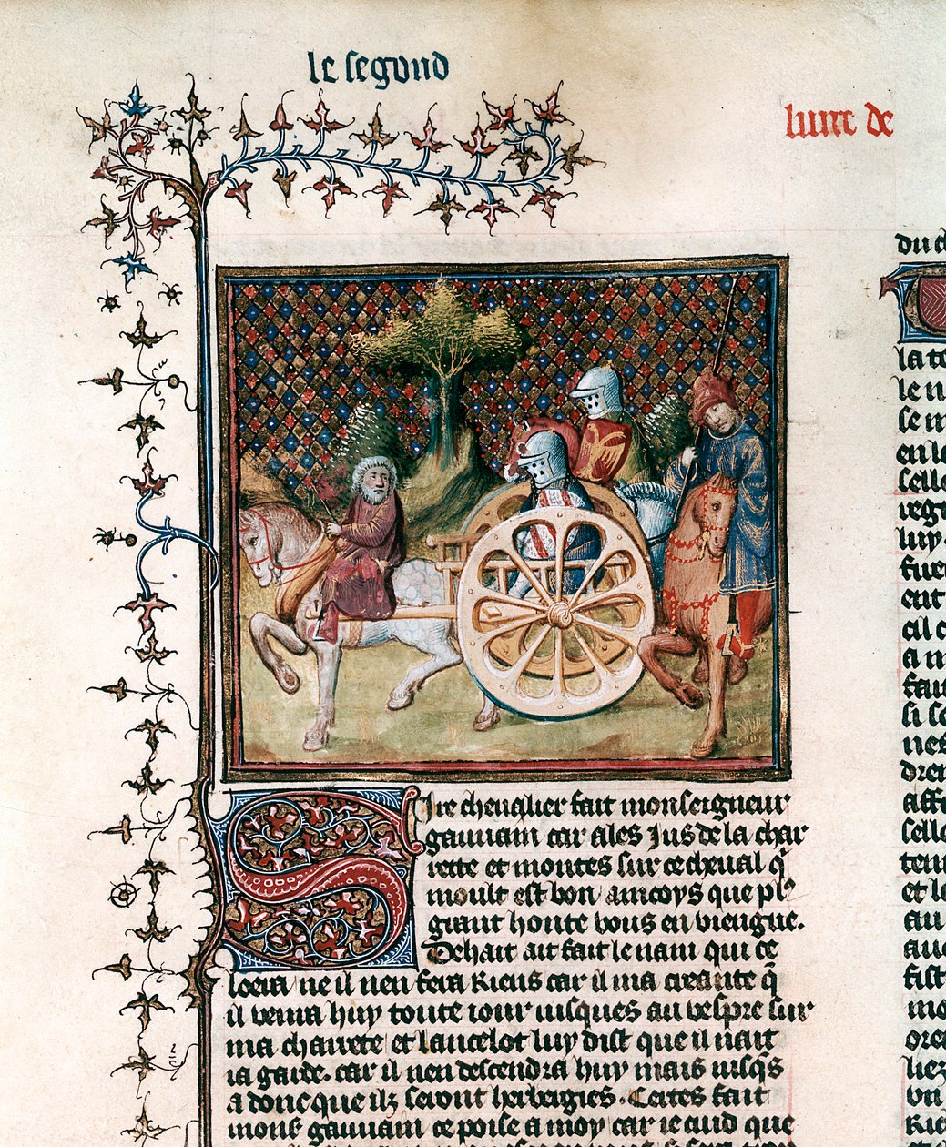 El Caballero del Carro Sir Lancelot, 1344 de Unbekannt