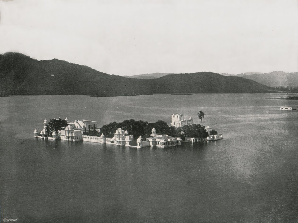 El Palacio del Lago, Udaipur, India, 1895 de Unbekannt