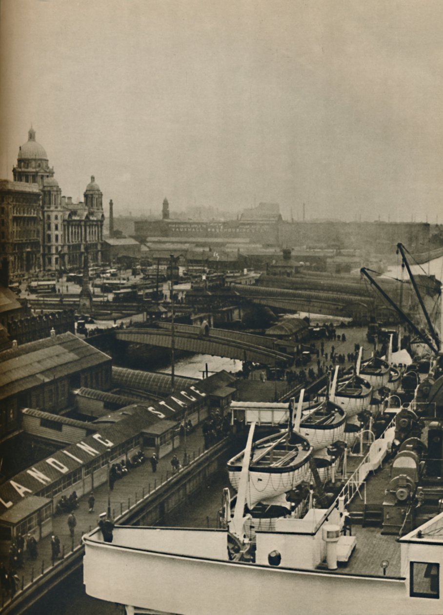 El embarcadero en Liverpool, 1936 de Unbekannt