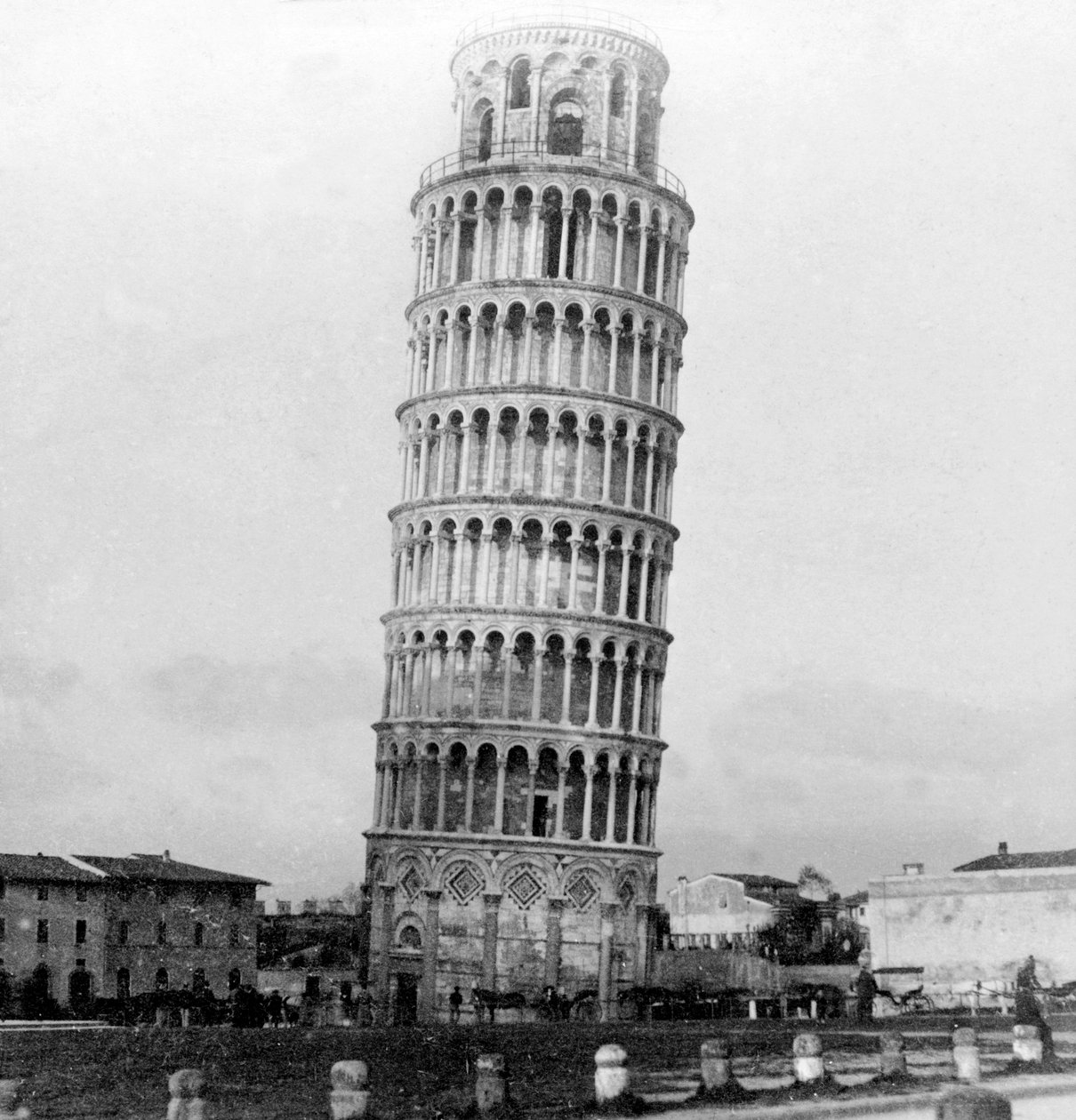 La Torre Inclinada de Pisa, Italia, 1892 de Unbekannt