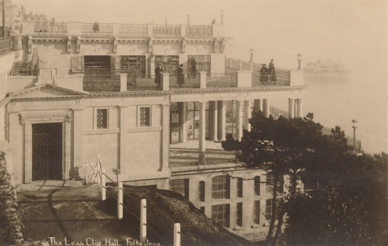 El Salón del Acantilado Leas, Folkestone, finales del siglo XIX-principios del siglo XX de Unbekannt