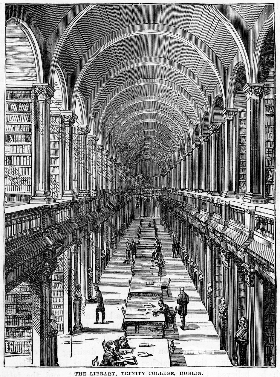 La Biblioteca, Trinity College, Dublín, siglo XIX de Unbekannt