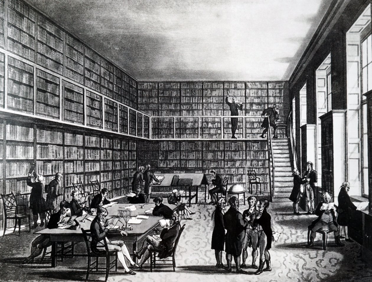 La biblioteca de la Real Institución, Calle Albemarle de Unbekannt
