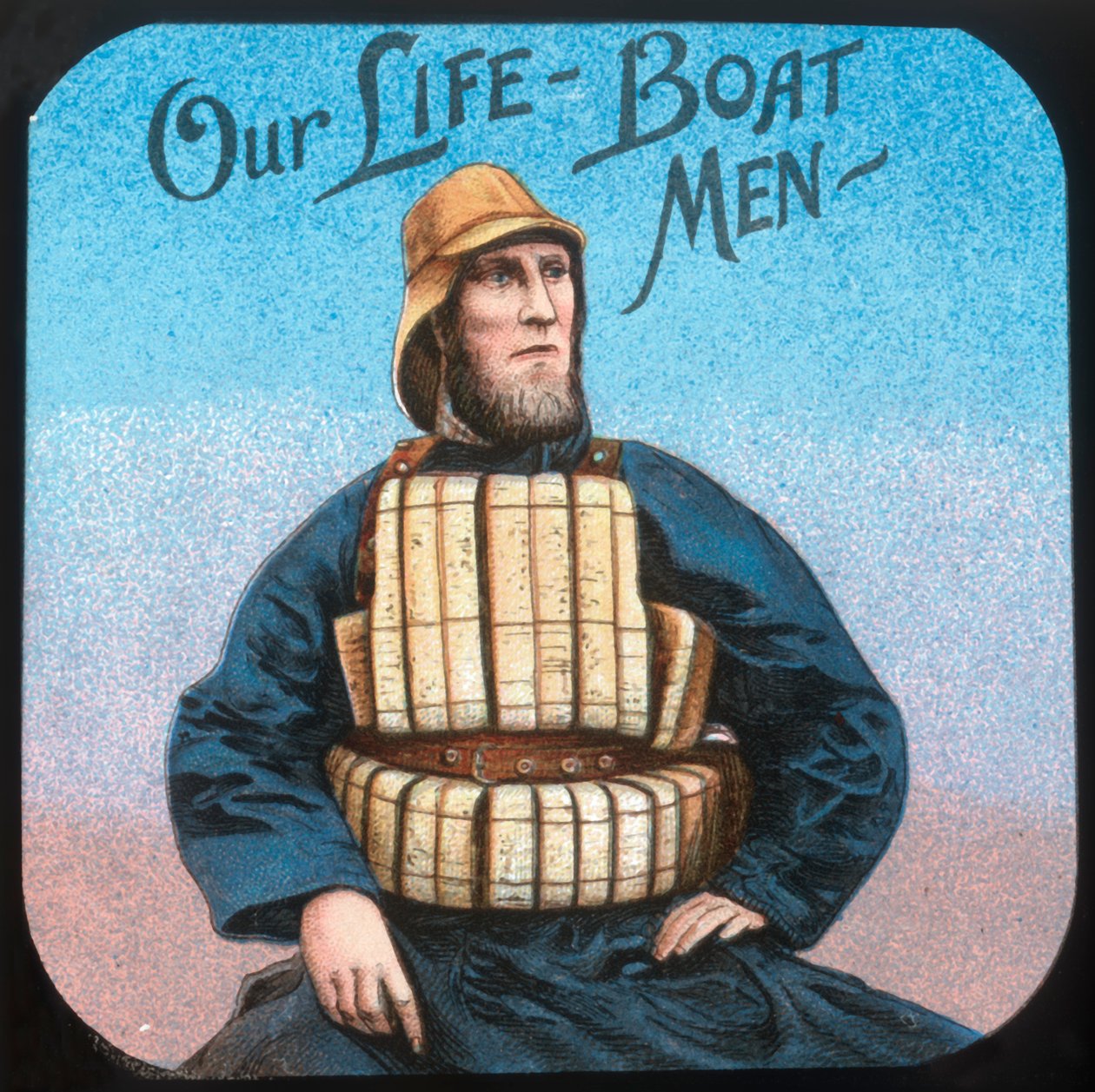 Los hombres del bote salvavidas, c. 1900 de Unbekannt