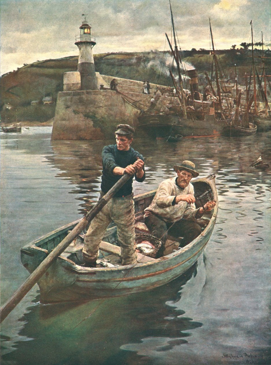 El Faro Newlyn, Cornualles, 1893, c1902 de Unbekannt