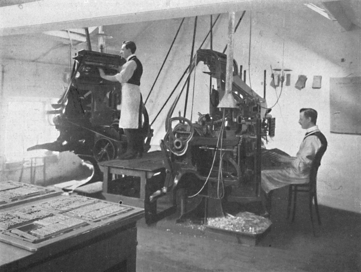 Las Linotipos, 1916 de Unbekannt