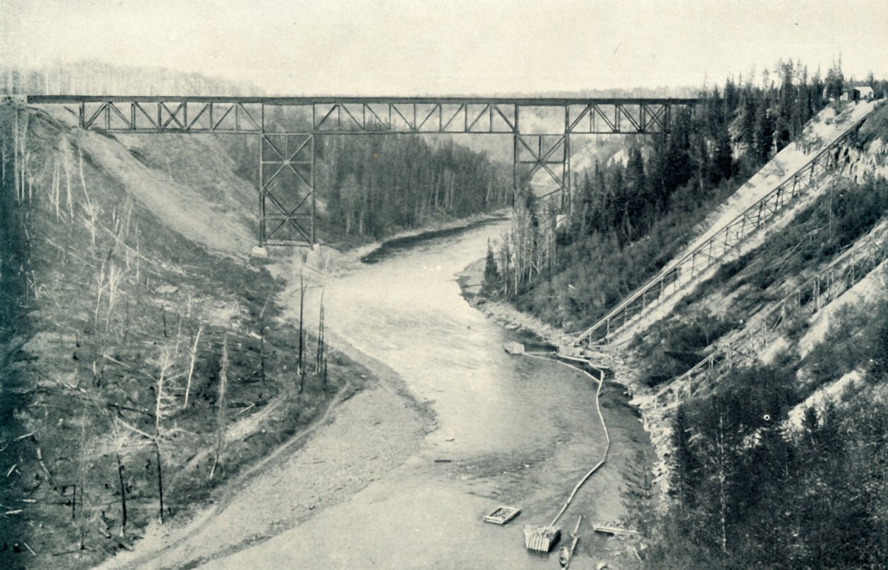 El puente más alto al este de las Montañas Rocosas, 1922 de Unbekannt