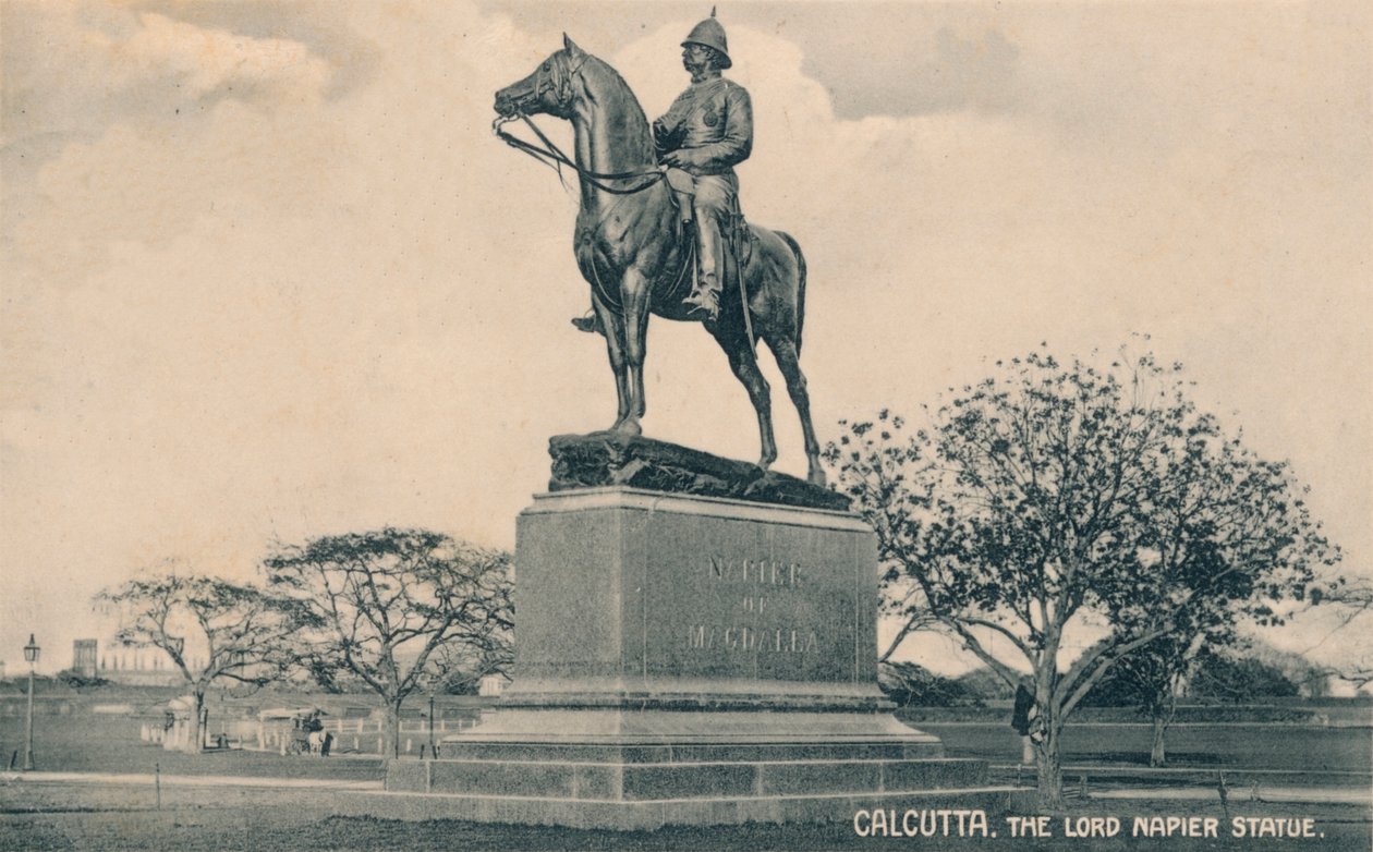 La estatua de Lord Napier, Calcuta, c1905 de Unbekannt