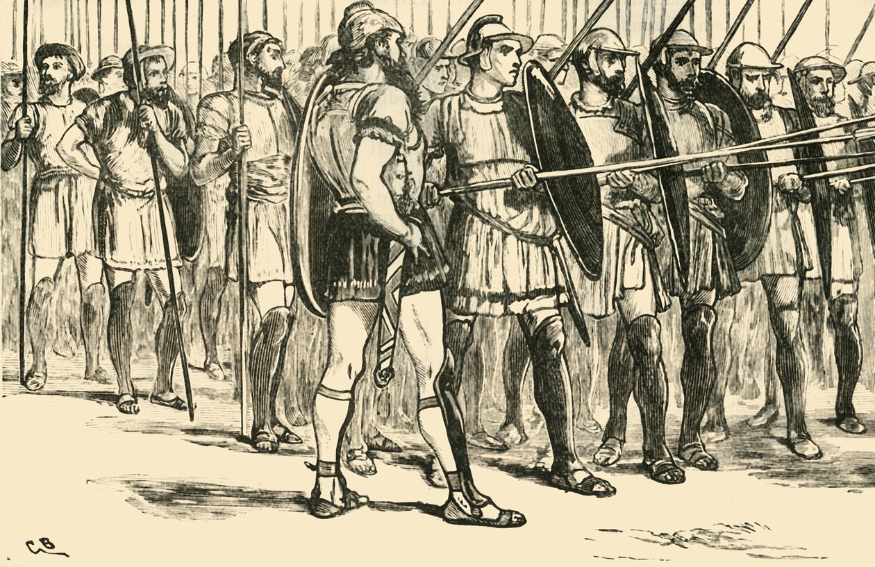 La falange macedonia, 1890 de Unbekannt