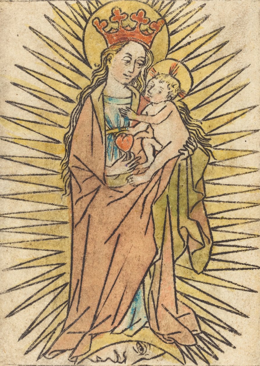 La Madonna y el Niño con una pera de Unbekannt