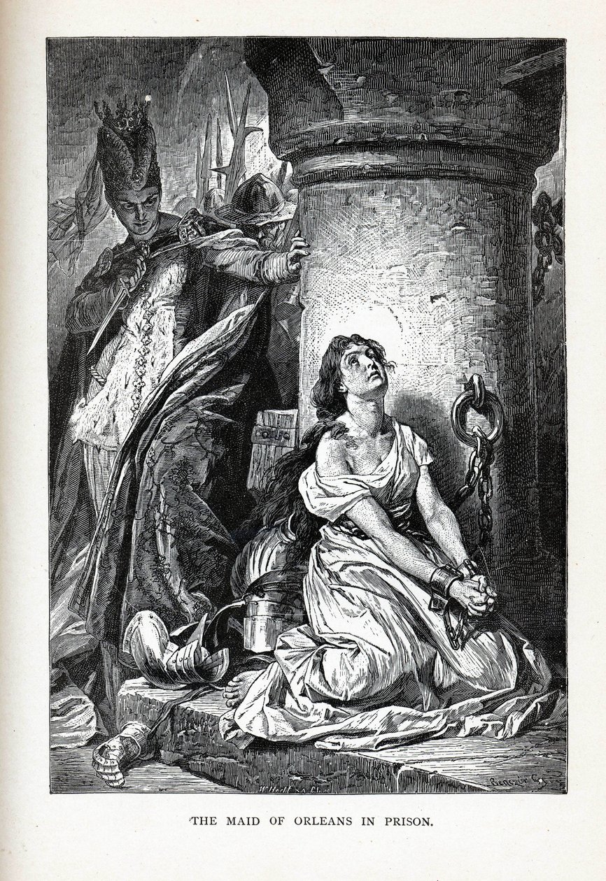 La Doncella de Orleans en prisión, 1882 de Unbekannt